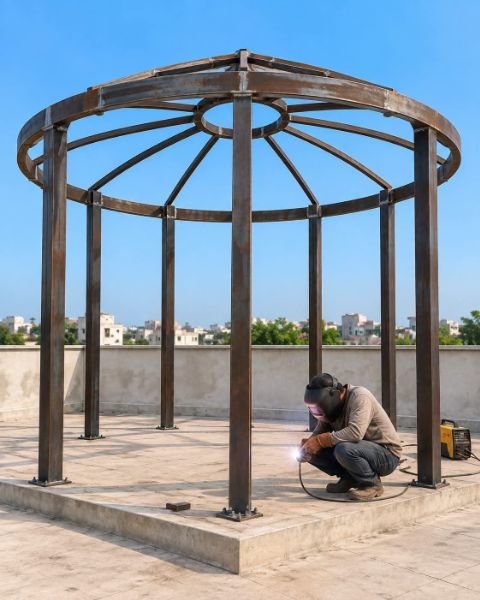 SS steel railing glass railing PVD glass railing PVD grill railing design all fabrication and gilas contactor