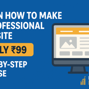 Website Creation Masterclass — Learn to Build a Professional Website in ₹99